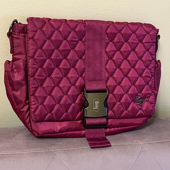 lug Handbags - Lug Harness Crossbody Bag in Raspberry